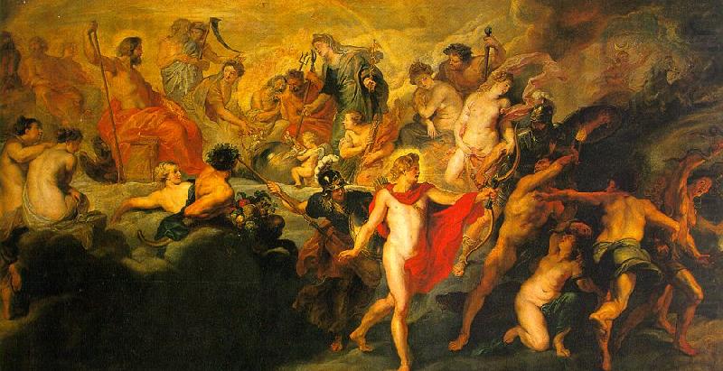 The Council of the Gods, Peter Paul Rubens